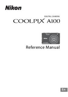 Nikon Coolpix A100 Printed Manual